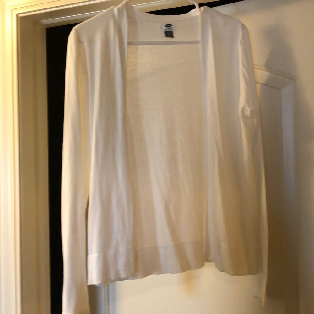 White womens cardigan size M